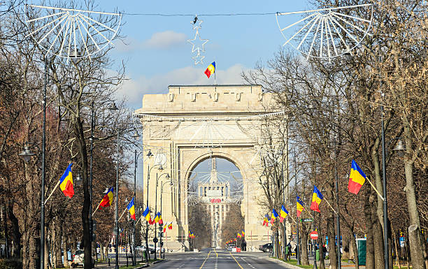 istock The Arch of Triumph (Arcul de Triumf) from Bucharest Romania 636345918