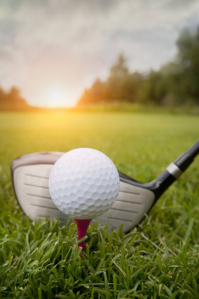 istock Golf club and ball in grass 636347082