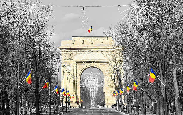 istock The Arch of Triumph (Arcul de Triumf) from Bucharest Romania 636347498