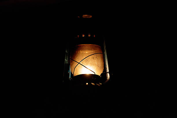 lantern glowing - oil lantern imagens e fotografias de stock