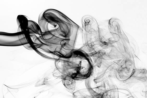 istock Toxic fumes movement on a white background. 636352972