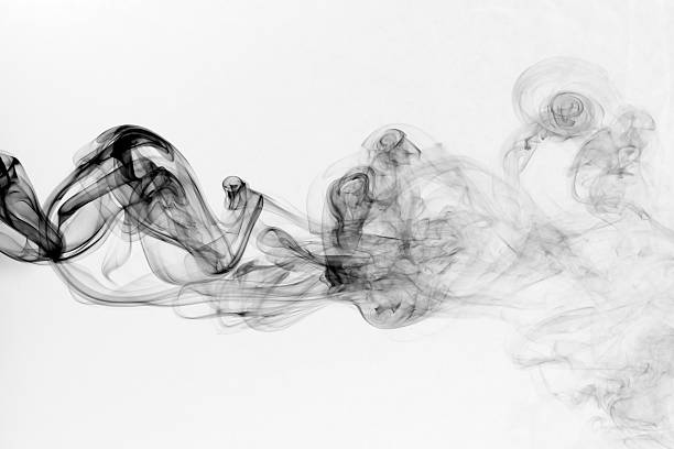 istock Toxic fumes movement on a white background. 636353892