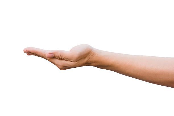istock man hand open and ready to help or receive. isolated 636354778