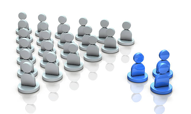 istock The two groups are in conflict. 636359336