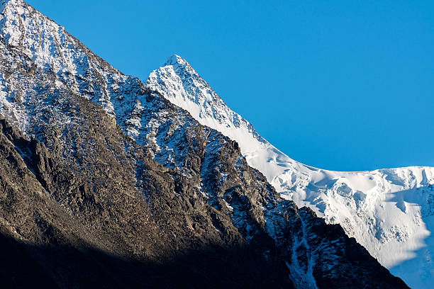 szczyt góry beluha w ałtaju - climbing mountain climbing rock climbing moving up zdjęcia i obrazy z banku zdjęć