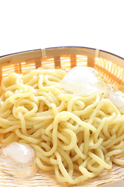 with ice on basket