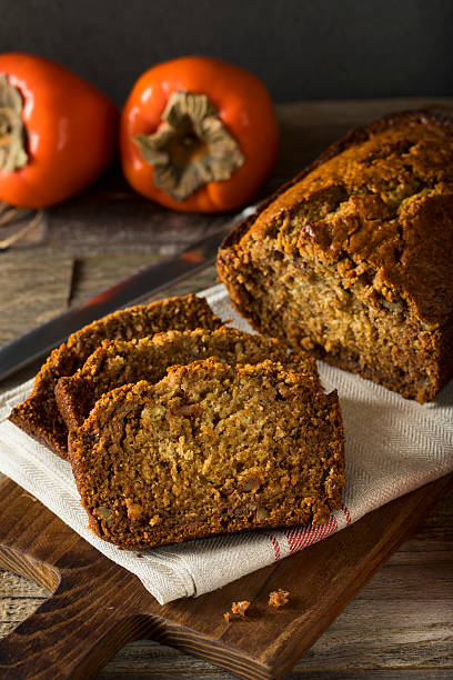 istock Homemade Sweet Persimmon and Nut Bread 636371208
