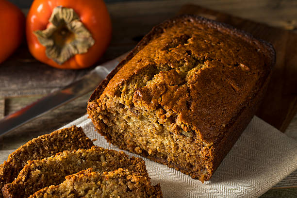 istock Homemade Sweet Persimmon and Nut Bread 636371472