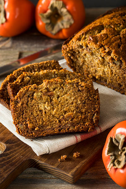 istock Homemade Sweet Persimmon and Nut Bread 636371670