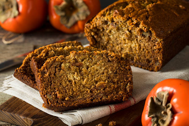 istock Homemade Sweet Persimmon and Nut Bread 636371768