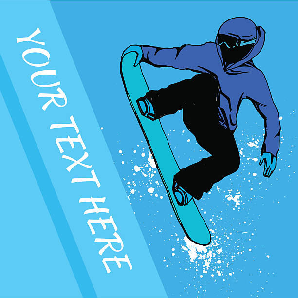 istock Snowboarder hand drawn illustration. Extreme winter sport 636378866