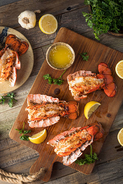 istock Seasoned Baked Lobster Tails 636379482