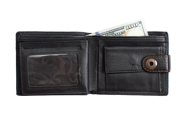 istock open  black  leather wallet with cash  dollars 636379698
