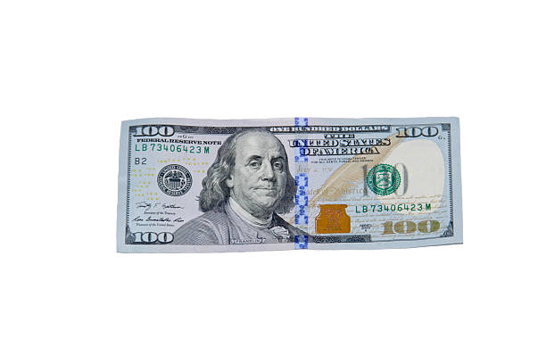 istock One hundred dollar bill isolated on white background 636384522