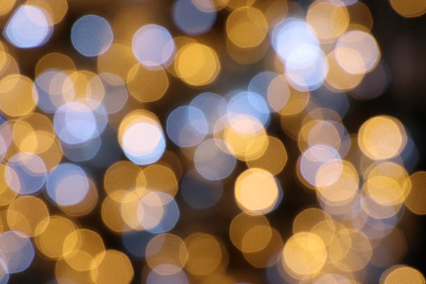 istock Defocused the night light blurred background decorate 636385274