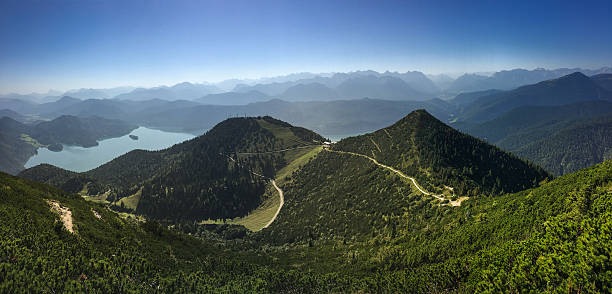 istock Panorama view over the Bavarian Alps 636385344