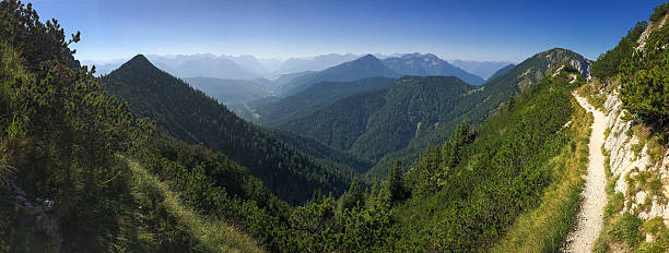 panorama na alpy bawarskie - wanderurlaub zdjęcia i obrazy z banku zdjęć