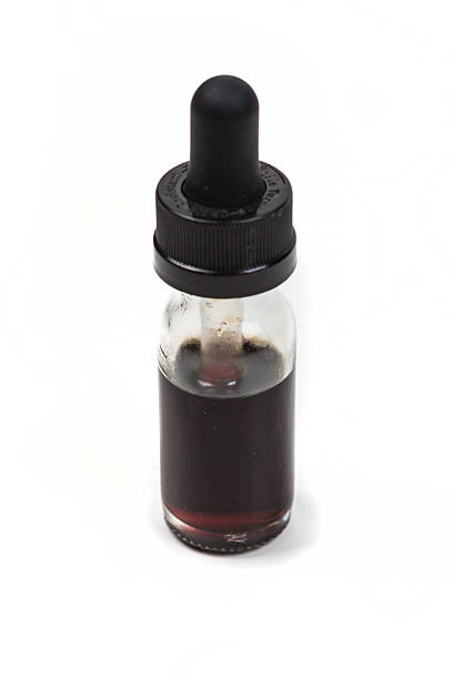 istock Expired vape juice isolated on white background 636387640