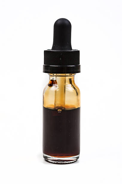 istock Expired vape juice isolated on white background 636387650