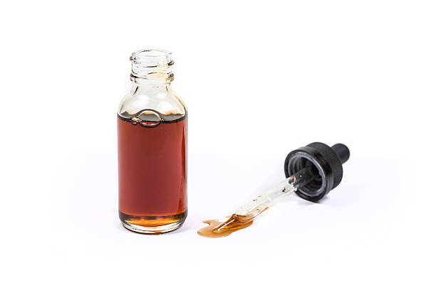 istock Assorted flavors vape juice and eyedropper being used 636388080
