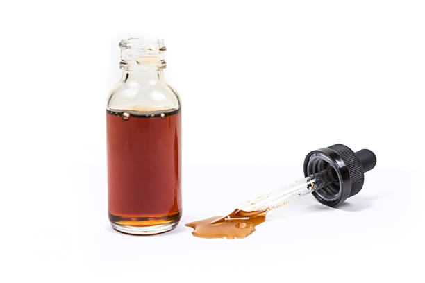 istock Assorted flavors vape juice and eyedropper being used 636388112