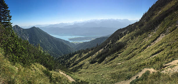 panorama na alpy bawarskie - wanderurlaub zdjęcia i obrazy z banku zdjęć