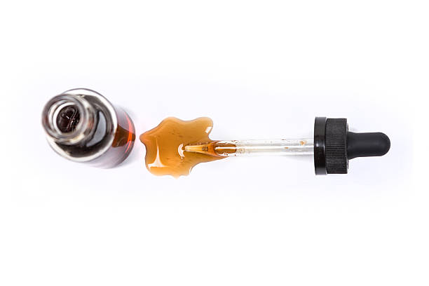 istock Assorted flavors vape juice and eyedropper being used 636388142