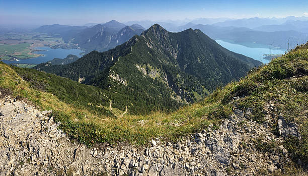 panorama na alpy bawarskie - wanderurlaub zdjęcia i obrazy z banku zdjęć