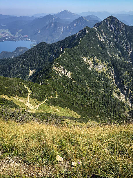 panorama na alpy bawarskie - wanderurlaub zdjęcia i obrazy z banku zdjęć