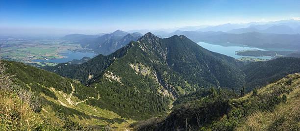 panorama na alpy bawarskie - wanderurlaub zdjęcia i obrazy z banku zdjęć