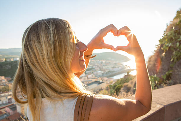 istock Young woman loving Italy 636391166