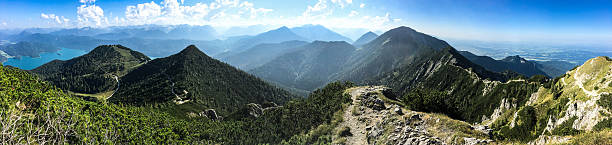 panorama na alpy bawarskie - wanderurlaub zdjęcia i obrazy z banku zdjęć