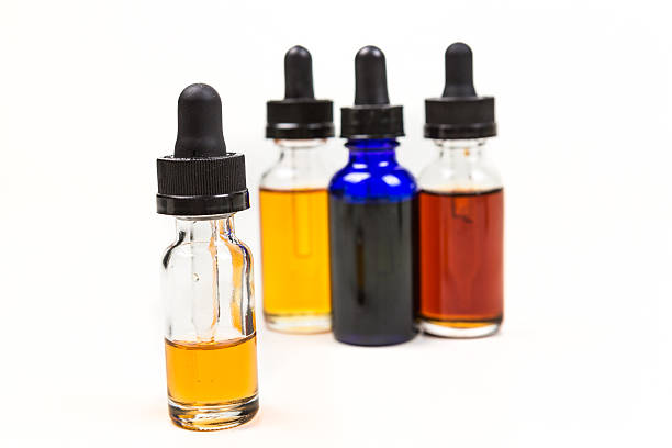 istock Flavored vape juice with shallow depth of field 636391346