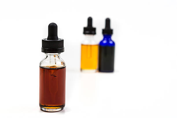 istock Flavored vape juice with shallow depth of field 636391392