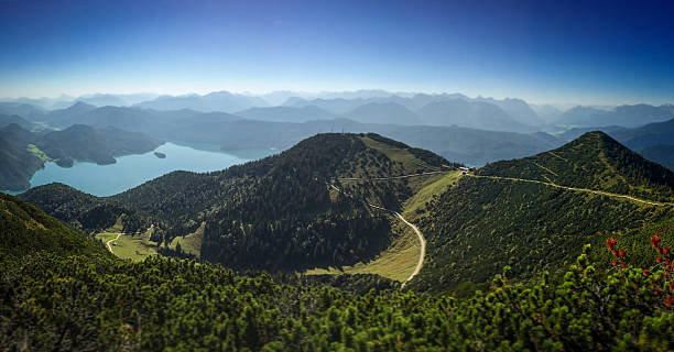 istock Panorama view over the Bavarian Alps 636391608