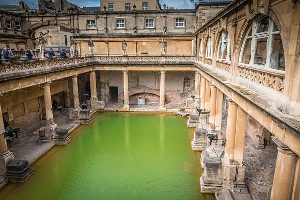 Photo of Old Roman Bath in Bath Spa England