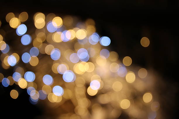 istock Defocused the night light blurred background decorate 636399300
