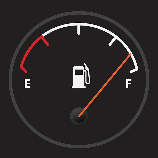 벡터 연료계 아이콘크기 - fuel gauge fossil fuel fuel and power generation gauge stock illustrations