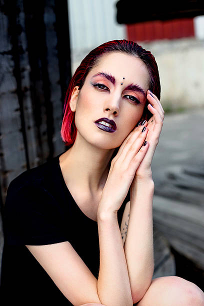 istock Attractive young woman with expressive eyes 636400952