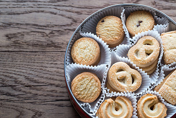 istock Box of butter cookies 636407606