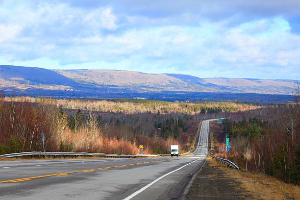 istock View of Annapolis valley showing 101 highway, Nova Scotia, Canada 636416128
