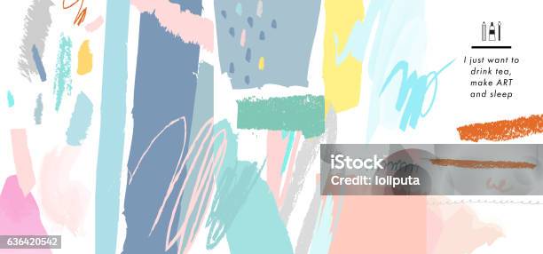 Abstract Creative Header Modern Artistic Background Stock Illustration - Download Image Now