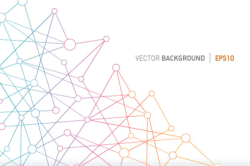 Vector Technological Connections Background.
