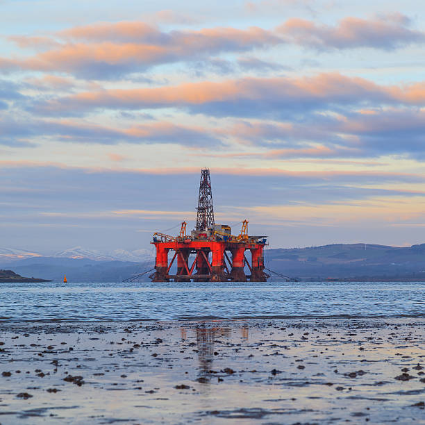 istock Semi Submersible Oil Rig at Cromarty Firth 636430572