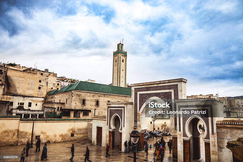 Fes cityscape in Bab Rcif, Morocco Fez - Morocco Stock Photo