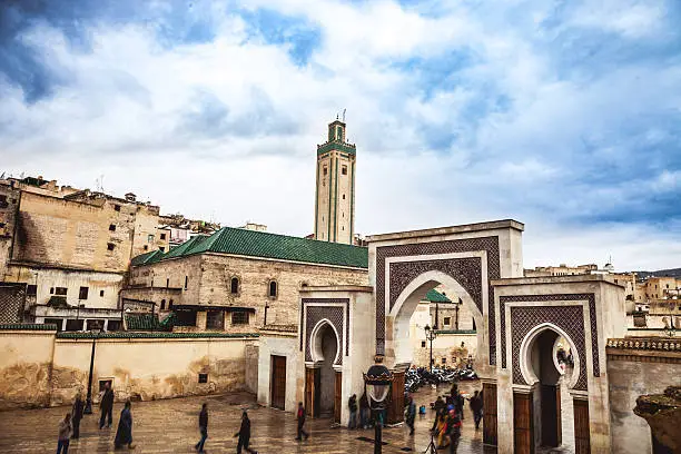 Fes cityscape in Bab Rcif, Morocco