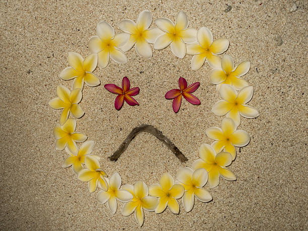 Emotion and sadness in frangipani flowers 