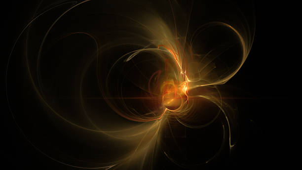 istock fire yellow curves and circles abstract background 636440746