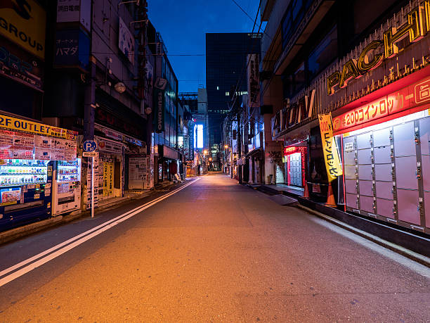 istock Japan Akihabara night view 636441222