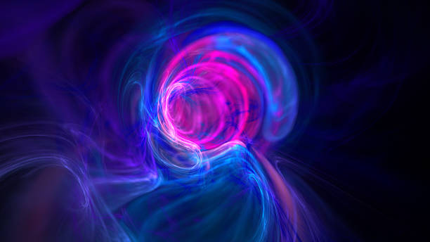 colorful wormhole galaxy abstract background - fantasy three dimensional three dimensional shape human nervous system imagens e fotografias de stock